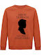 Sweatshirt Unisex Organic "house Tribbiani We Don't Share Food Friends" Sweet Orange