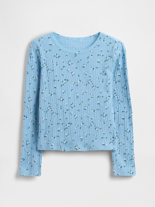 GAP Kids' Shirt Long Sleeve Light Blue