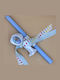 Easter Candle Square with Box Astronaut 13cm Blue