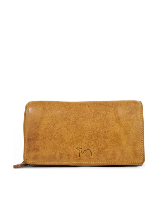 Trip Camel Large Leather Women's Wallet Classic Tabac Brown