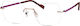 Women's Metal Prescription Eyeglass Frame Made of Titanium Purple ES823017-50