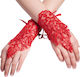 Karneval Handschuhe Rot 1Stück