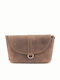By -leather Leather Women's Clutch Brown