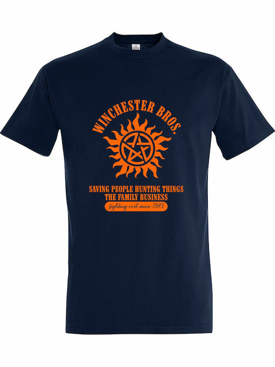 T-shirt Унисекс Supernatural Winchester Bros Фр...
