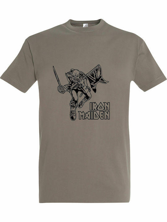 T-shirt Unisex " Iron Maiden Trooper " Light Khaki