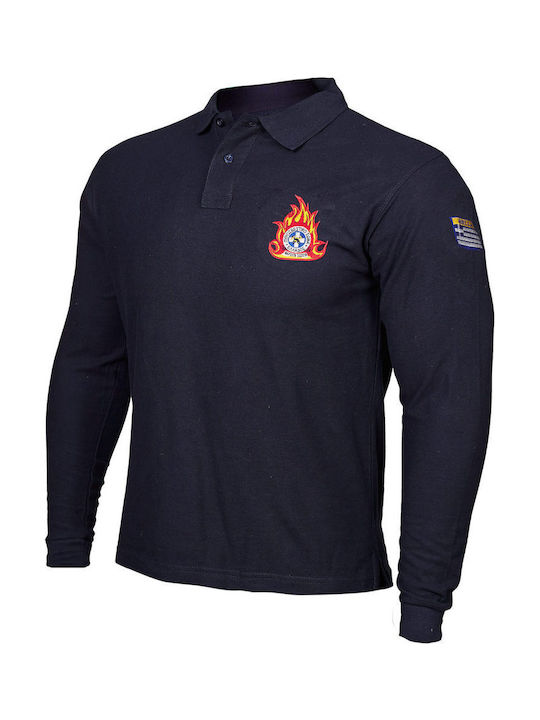 Блуза Polo Shirt Пожарна Служба Midnight Blue Greek Forces