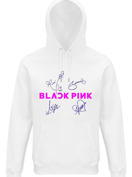 Unisex Bio-Baumwolle Hoodie Schwarzpink Autogra...