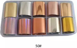 Ff Selections Foils Νυχιών Σετ No50 10 Τμχ – 2.5cm