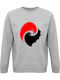 Unisex Bio-Baumwolle Sweatshirt "Batman Vs Superman" Grau Meliert