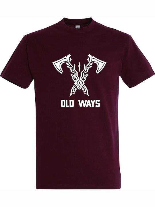 Unisex T-Shirt "Apex Legends Old Ways" Burgundisch