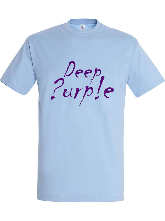 T-shirt Unisex " Deep Purple " Sky Blue