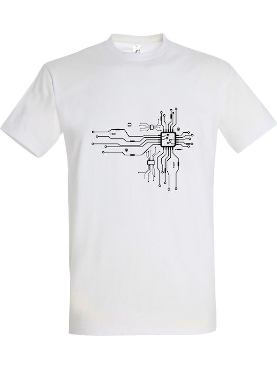 T-shirt Unisex " Cpu Heart " White