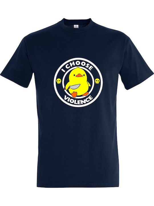 Unisex T-shirt I Choose Violence Duck Knife Fre...