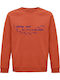 Sweatshirt Unisex Organic " I Somenly Swear That I Am Up To No Good Harry Potter Feet " Sweet Orange