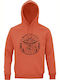 Hoodie Unisex Organic " I Want To Leave Aliens Take Me " Sweet Orange
