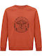 Sweatshirt Unisex Organic " I Want To Leave Aliens Take Me " Sweet Orange