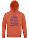 Hoodie Unisex Organic " Study Like Granger Protect Like Weasley Live Like Harry Potter " Orange