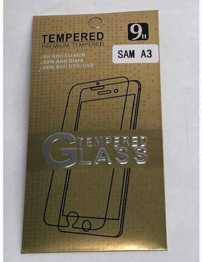 Displayschutzfolie 9h Gold Für Samsung Galaxy A3 Einzelhandel