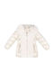 Kids Fur Short with Hood Metallic