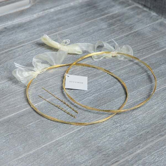 Hochzeitskronen Versilbert Gold Double