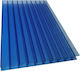Polycarbonate Cellular Sheet 10mm Blue 210x700cm