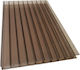 Placă De Policarbonat Celulară 6mm Bronz 210x700cm