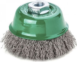 Lessmann Bohrdrahtbürste Glocke Eckiges Rad Inox Durchmesser 75mm 423.367