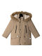 Kids' Casual Jacket with Hood Beige