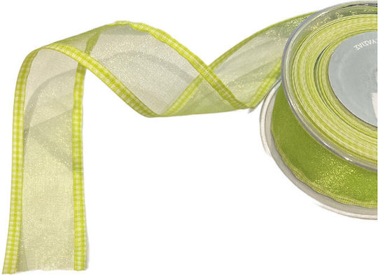 Markas Organza Ribbon 38mmx9m Light Green 48361