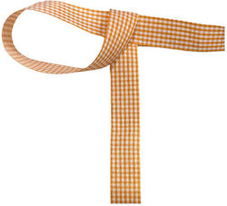Markas Κορδέλα Καρώ 22mmx9m Orange White 48394