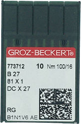 Professional Sewing Machine Needles for Overlock Groz-beckert B 27 81 X 1 Dc X 27 100/16