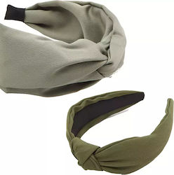 Set Women's Headbands Sinsay 3613263 16121-23 2 Pieces Universal Size Khaki