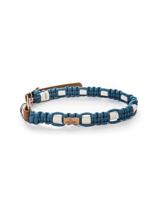Unicord Handmade Dog Collar Em Collar Blue 37-43cm Medium