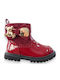 Kids Boots from Patent Leather Burgundy