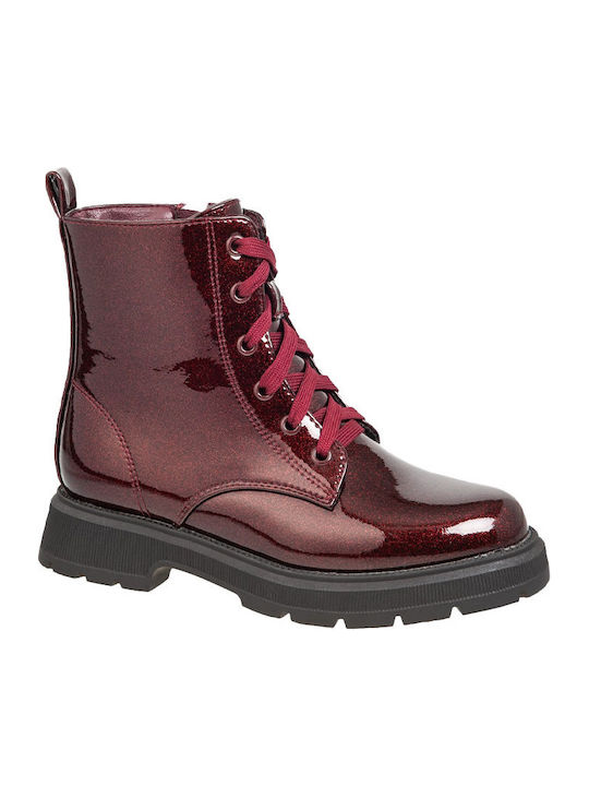 Adam's Shoes Kids Boots with Zipper Burgundy