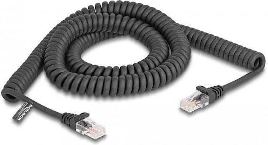 DeLock U/UTP Cat.5e (Gigabit) Καλώδιο Δικτύου Ethernet 3m Μαύρο