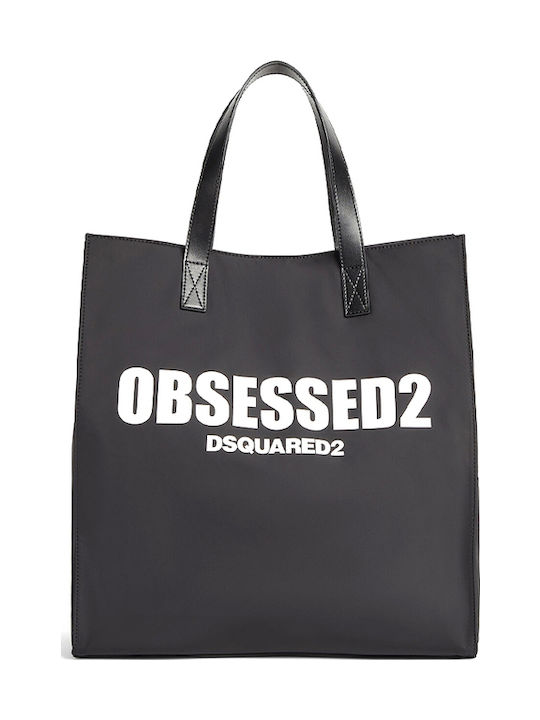 Dsquared2 Ανδρική Τσάντα Ώμου / Χιαστί Μαύρη