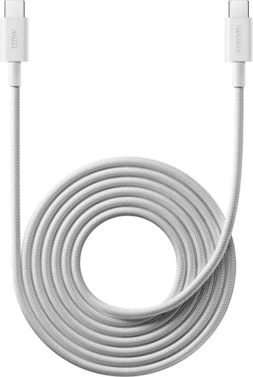Xiaomi Braided USB Cable USB-C male USB-C 120W White 2m