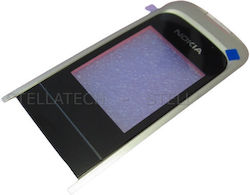 Nokia 2720 Fold Средна Рамка За Мобилен Телефон Черен Прозорец За Дисплей
