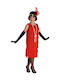 Kinder Karnevalskostüme Flapper Rote Deluxe