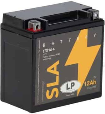 LP Batteries Κλειστού Τύπου Μπαταρία Μοτοσυκλέτας YTX14-BS με Χωρητικότητα 12Ah