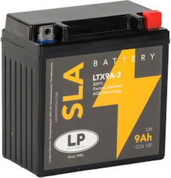 LP Batteries Κλειστού Τύπου Μπαταρία Μοτοσυκλέτας YB9L-B με Χωρητικότητα 9Ah
