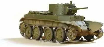 Zvezda Резервоар Модел #1222926 1-35 Съветски Лек Резервоар Bt-7 181 Части 1:35 16 См