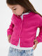 Kids Cardigan Cotton Bright Fuchsia
