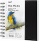 Next Sketch Book Mix Media 50 Sheets 250g 15x15cm Hard Cover Spiral