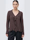 Damen Bluse Dark Brown