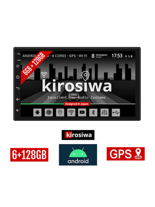 Kirosiwa Car Audio System for Suzuki Jimny 2005-2019 (Bluetooth/USB/AUX/WiFi/GPS) with Touch Screen 7"