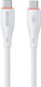 WK USB 2.0 Cable USB-C male - USB-C 65W PD Λευκό 1m 250914