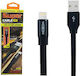 Moxom Flat USB-A to Lightning Cable Μαύρο 1m 6452