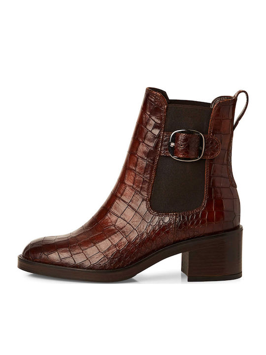 Tamaris Leder Stiefeletten Damen Braun